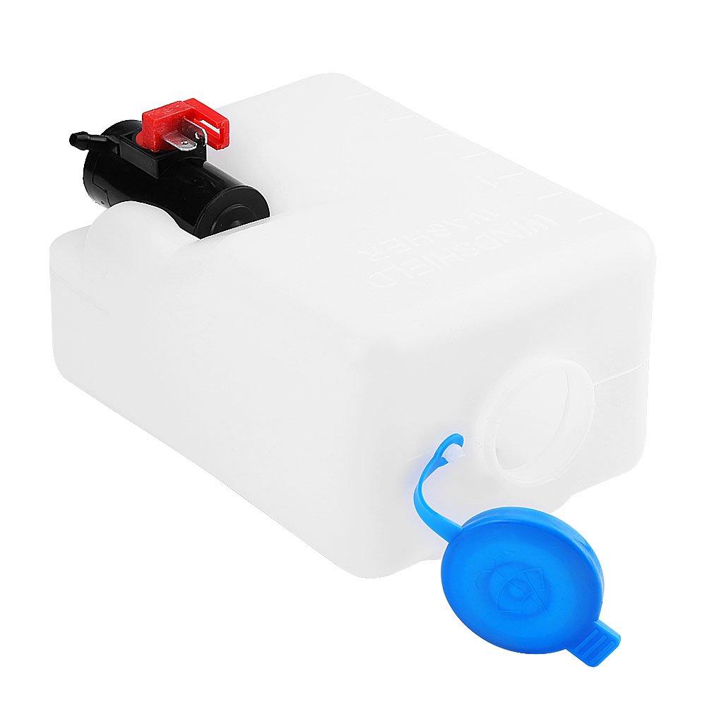 Qiilu Washer Nozzle Washer Tank Universal Windshield Cleaning Pot Cleaning Bottle Kit Cleaning Tool for Classic Car 1.2ltr
