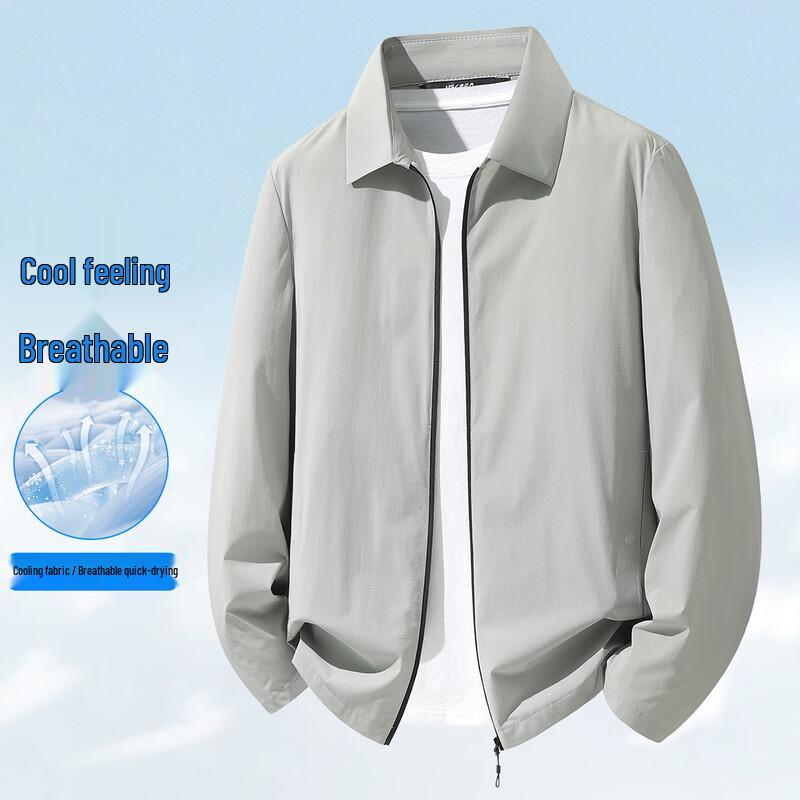 JEEP SPIRIT Men s Lightweight Ice Silk UPF 50+ Sun Protection Jacket 170