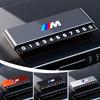 LJFJN1 Car Sticker Aluminium Alloy Car Temporary Parking Card Phone Number Plate For BMW M Emblem M3 M5 X1 E46 E36 E34 F10 E90 F30 E60