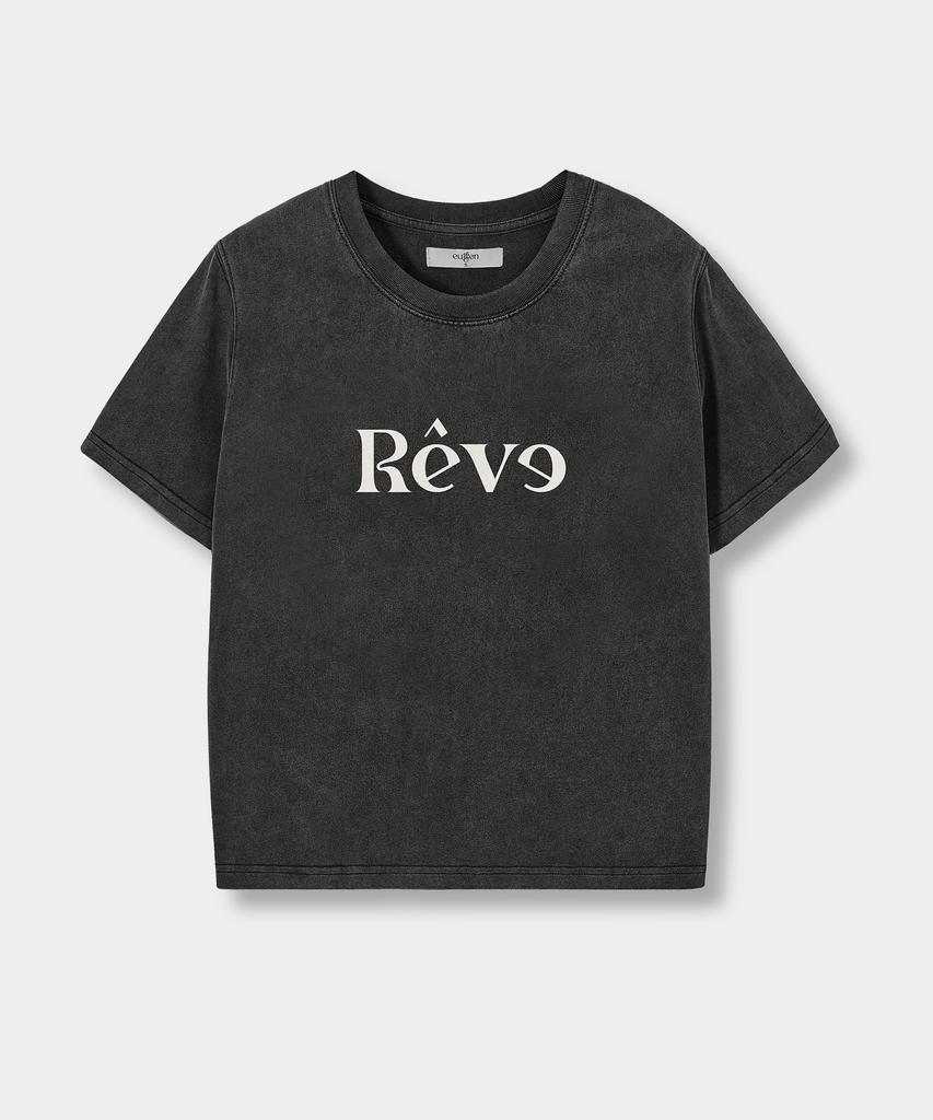 Yujen [Crop/Oversized] Réve Graphic Short Sleeve T-Shirt_3 Colors