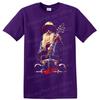 ZZ Top Rockband T-Shirt mit Gitarre, bärtigem Musiker, Vintage-Auto-Grafik-Kunst-T-Shirt