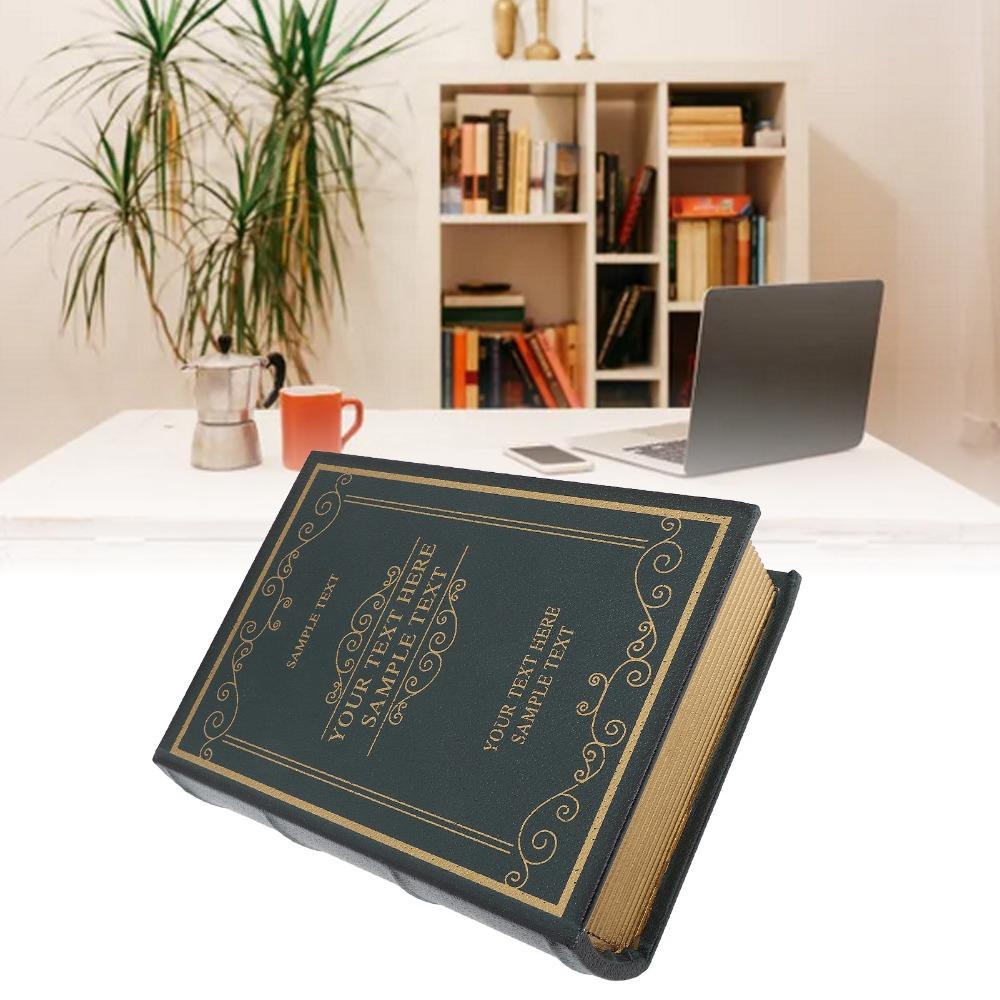 Leather Texture Faux Book Box Book Shaped Book Shaped Storage Box Photography Prop