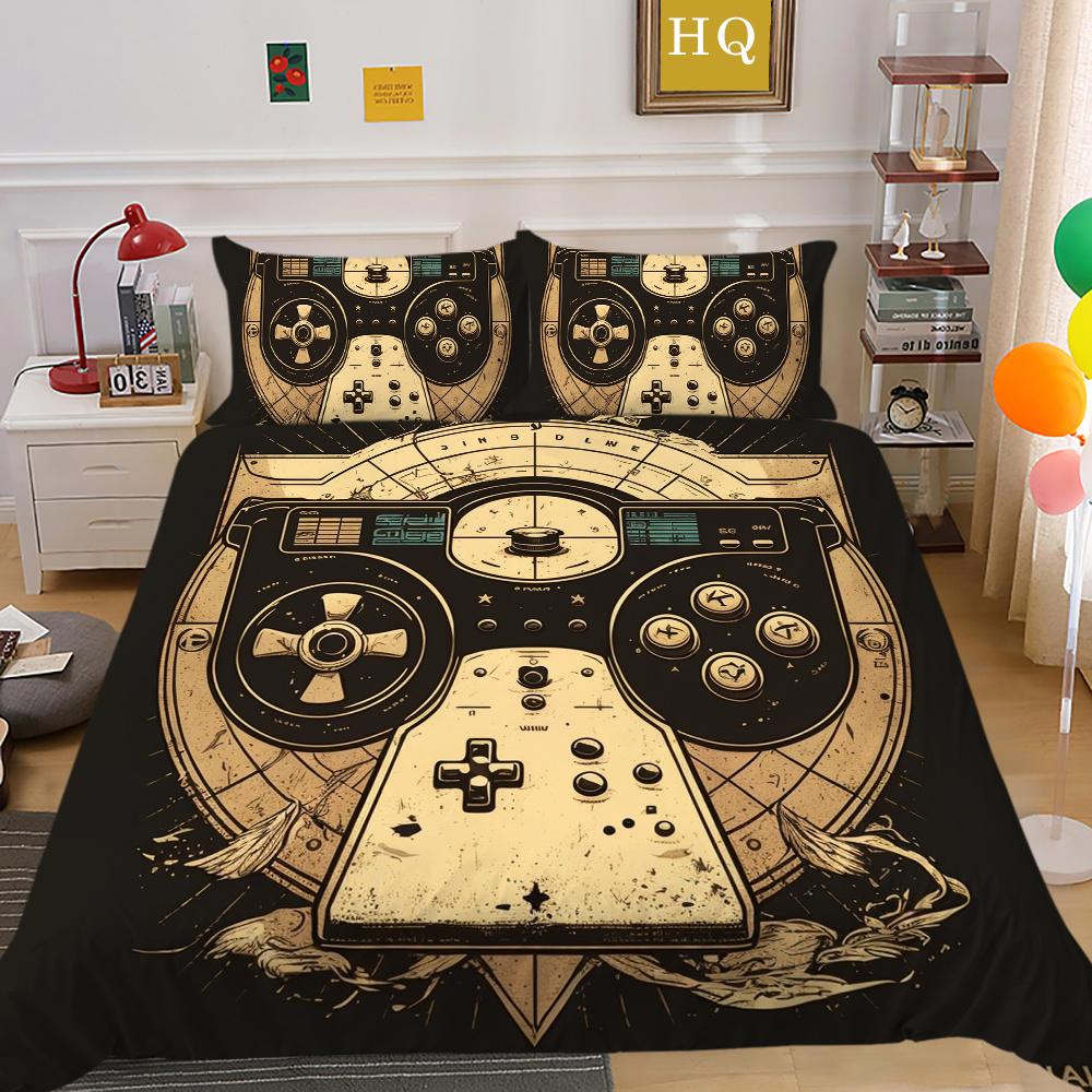 3D Game Console Printing Bedding Set Cover Bedspreads Single Size High Quality Fashion Home Textiles