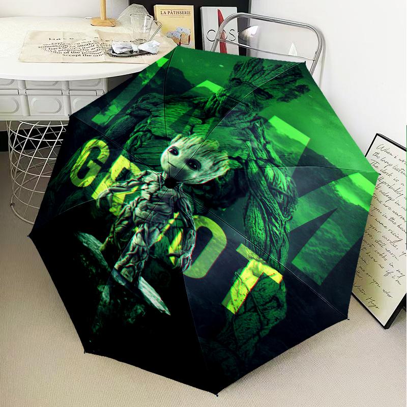 Tree Spirit's Electric Glow Umbrella Folding umbrella, automatic umbrella 8-Frame for Travel, camping Use Gift for Halloween Christmas