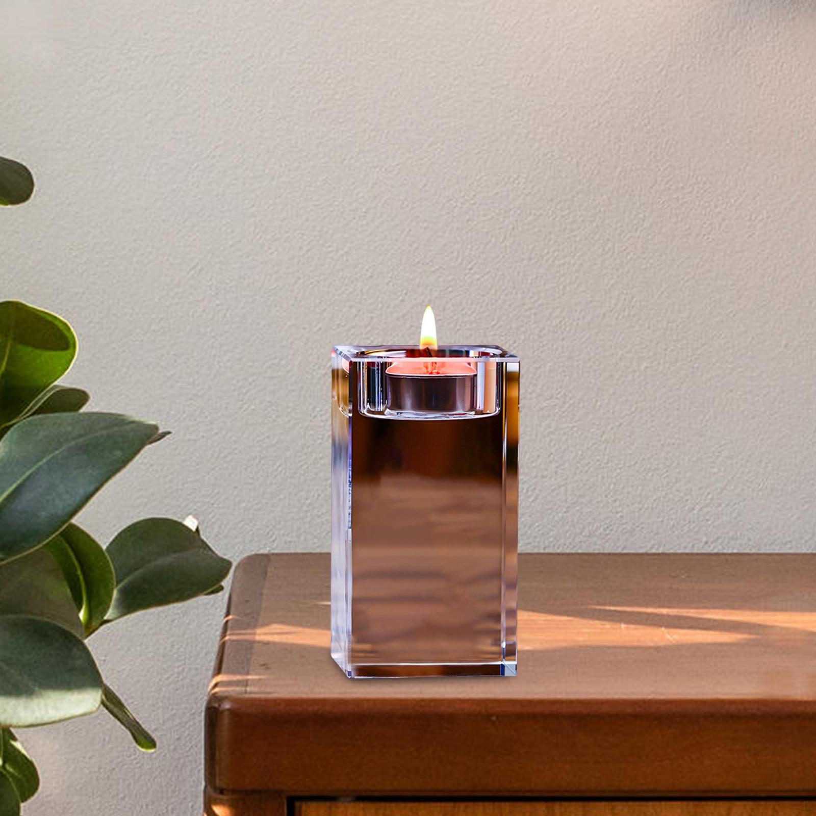 

Подсвечник Подставка Прозрачное Украшение для Стола Камина Height 10 cm