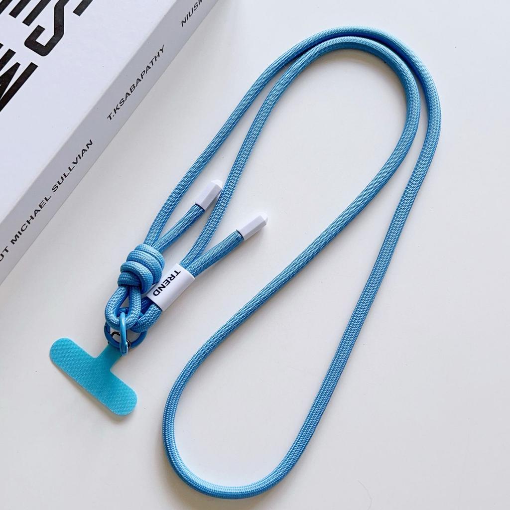 Adjustable Phone Lanyard Crossbody Strap for Outdoor Sports Durable Anti-Lost Woven Neck Strap Camera Strap Color Dopamine Style
