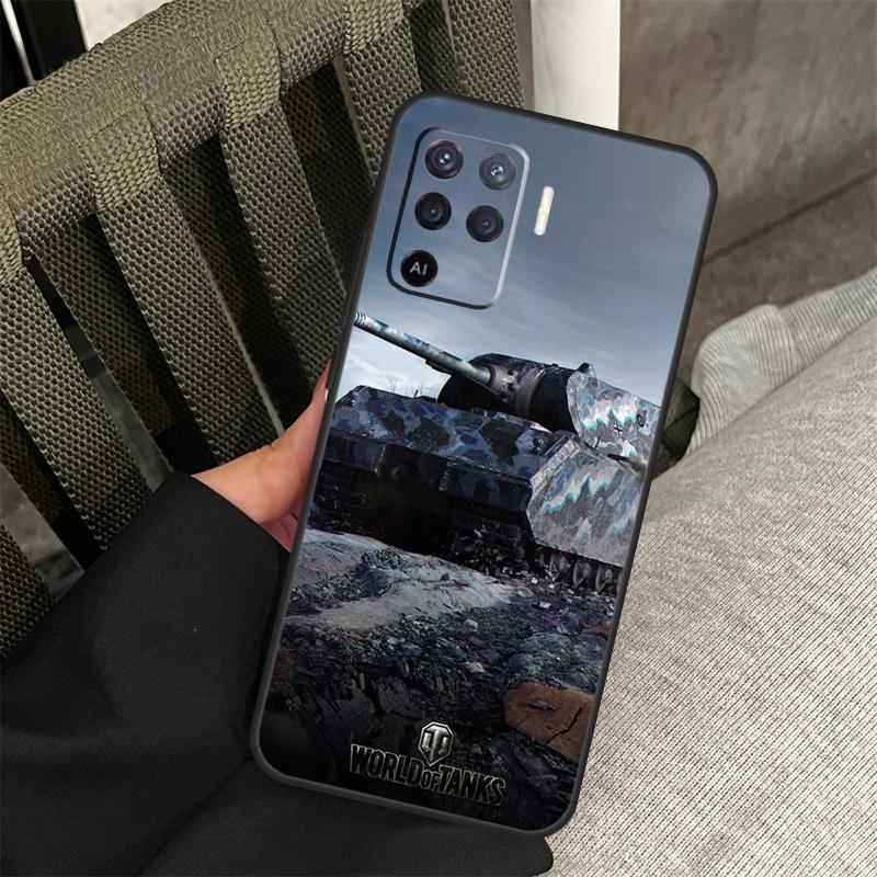 World Of Tanks Case For OPPO A78 A77 A17 A15 A52 A72 A91 A93 A5 A9 A54 A74 A94 A53s A54s A57s A16 A76 A96
