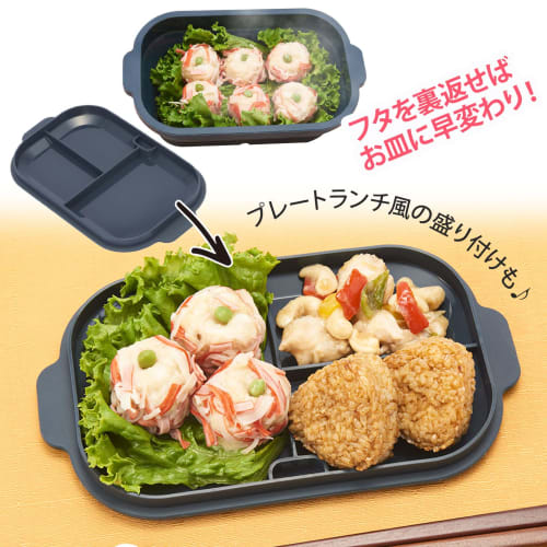 SG-05 tone Silicone Steamer with Lid that Transforms into a Plate, Square, Microwave Cooking, Steamer, Recipe Included, Foldable, Dishwasher Safe (Dee