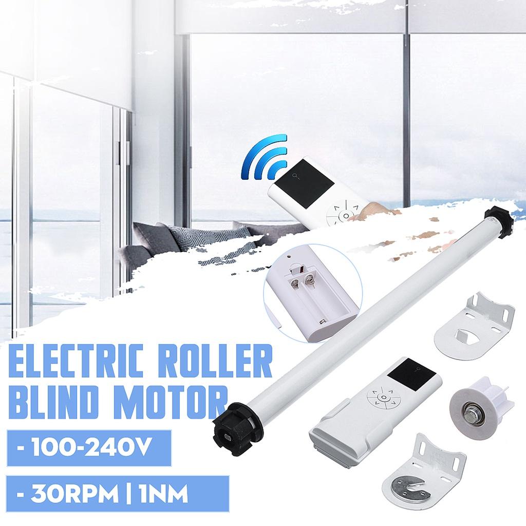 25mm Remote Control Electric Roller Blind Shade Tubular Motor Remote Transmitter Shade Tubular with Bracket DC 24V