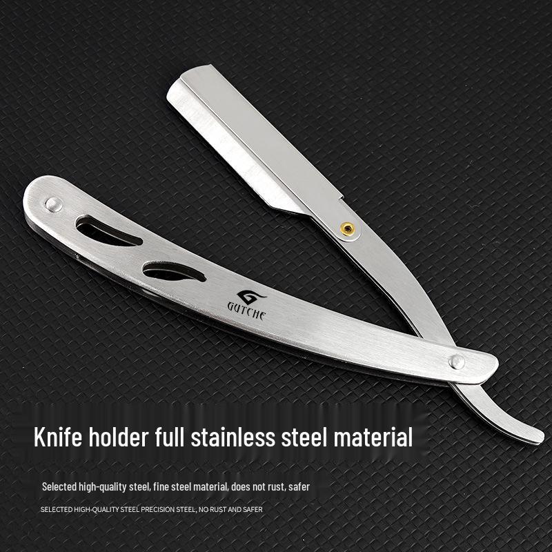 Traditioneller Holzgriff-Rasierer mit austauschbarer Klinge – Ideal für die Rasur und das Friseurhandwerk