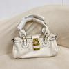 Retro Old Lock Bag Portable Messenger Bag 2025 Autumn and Winter New Women's Bag Hand Carry