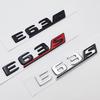 CUTRB1 3D ABS Chrome Black E63 Mercedes Benz S Logo E63S Badge Letter Sticker E63S Accessory Car Trunk Badge