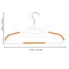 10Pcs Black/Orange/Grey Multifunctional Wet and Dry Household Hanger Suitable for Hanging Clothes Bedroom Wardrobe Anti-Slip