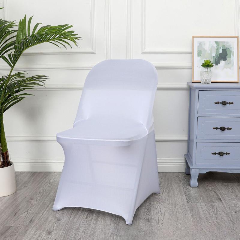 1/2/5 PCS Stretch Spandex Wedding Chair Cover for Weddings Birthdays Parties Events Hotels Banquets