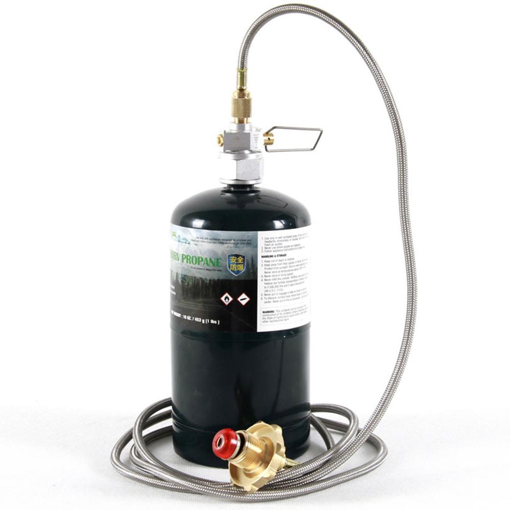 Air Tank Conversion Adapter Rechargeable Reusable Adjustable Stove Refill Adapter Outdoor Camping Supplies
