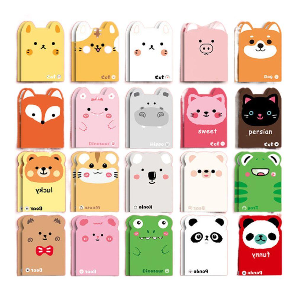 

Animal Cartoon Small Book Journal Diary Mini Notebook Creative Pocket Notebook School Supplies Random 20pcs
