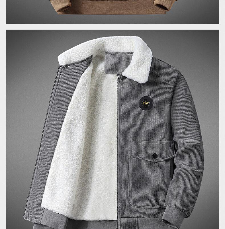Men's Thick Corduroy Cotton Jacket - High-End Casual Outerwear