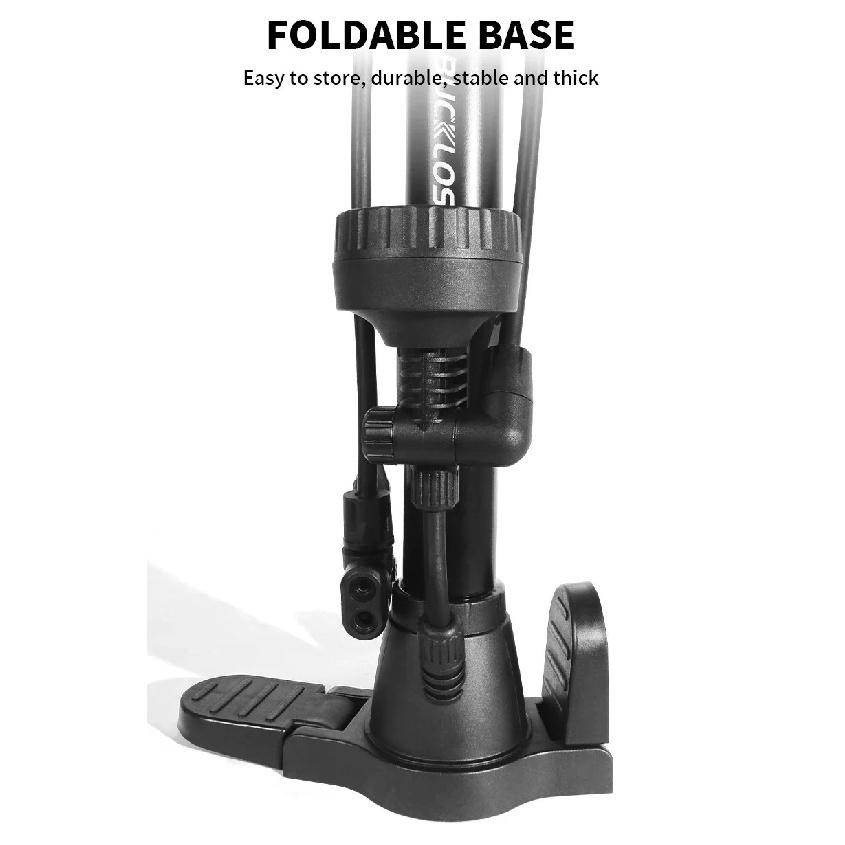 BUCKLOS Hochdruck Fahrradpumpe 160PSI Fahrrad Luftpumpen Schrader/Presta Ventil Pumpe Fahrrad E-Bike Auto Luft Reifenfüller