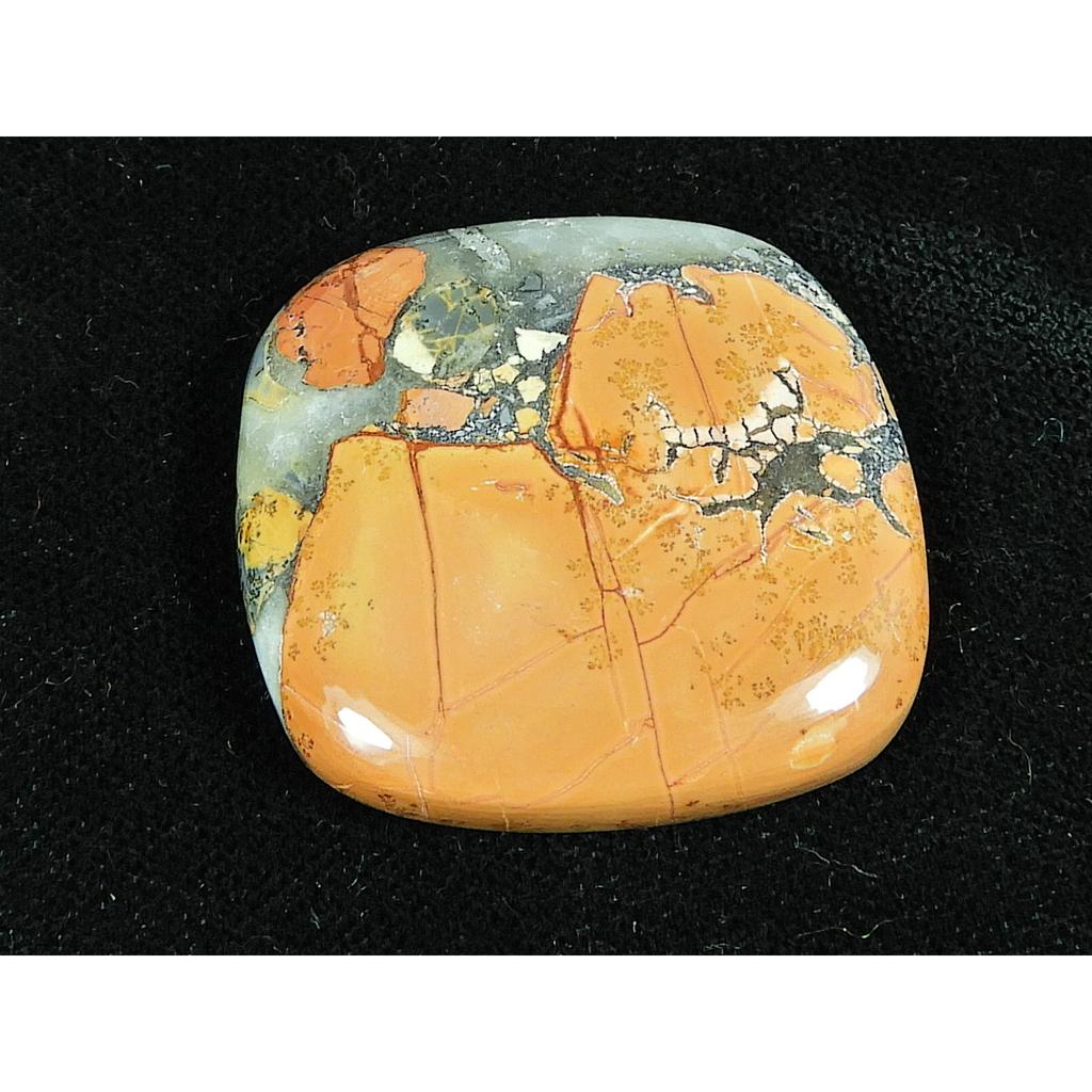36X35X05MM Natural Malingano Jasper Cushion Cabochon Loose Gemstone 84Cts. SK-4707