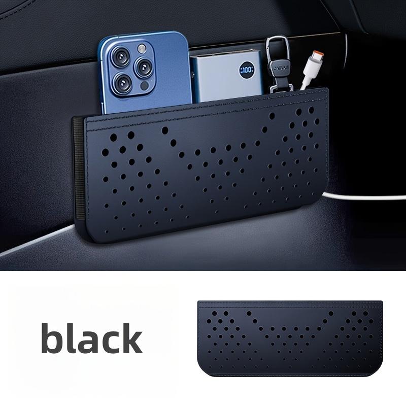 1pc Car Dashboard Organizer, Faux Leather Adhesive Multifunctional Storage Pouch, Vehicle Cup Holder with Phone, Card, Key, Glasses Holder