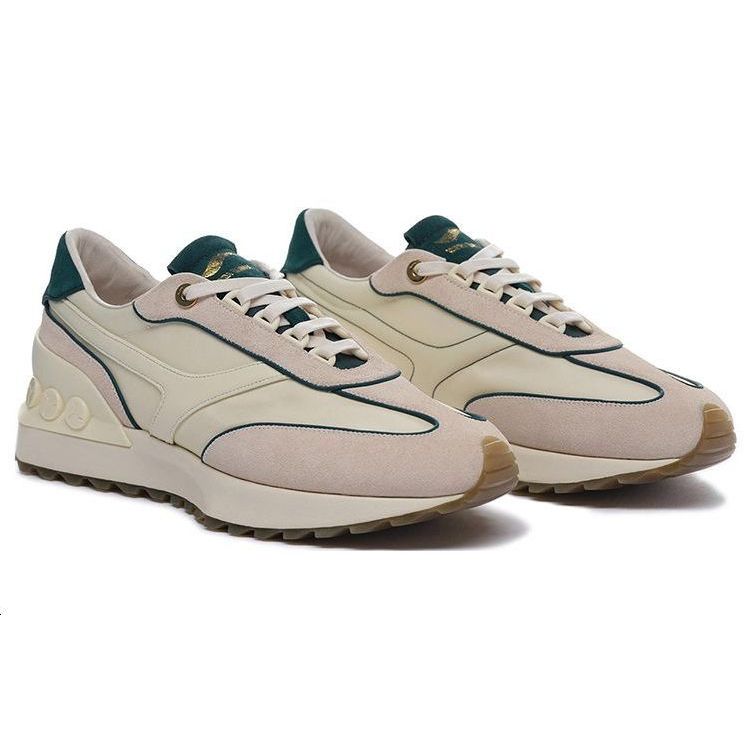 Li-Ning 1990 Comfortable Low-Top Running Shoes Men Sneakers Light-Antique-Yellow Green ALJS013-4