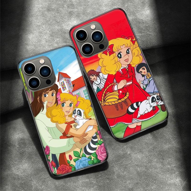 Anime Candy Candy Phone Case For Apple Iphone 16E 16 Pro Max 15 Plus Soft 13 12 Mini Cover 11 14 Pro Max Capa 8 7 SE Shell Coque