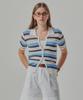 Mind Bridge Woman [W] Multi-Stripe Collar Cardigan Mycd3280