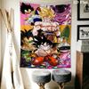 Dragon Ball Wall Tapestry Aesthetic Wall Hanging Printed Fabric Blanket Decorative Tapestries For Bedroom Living Room Home Decor