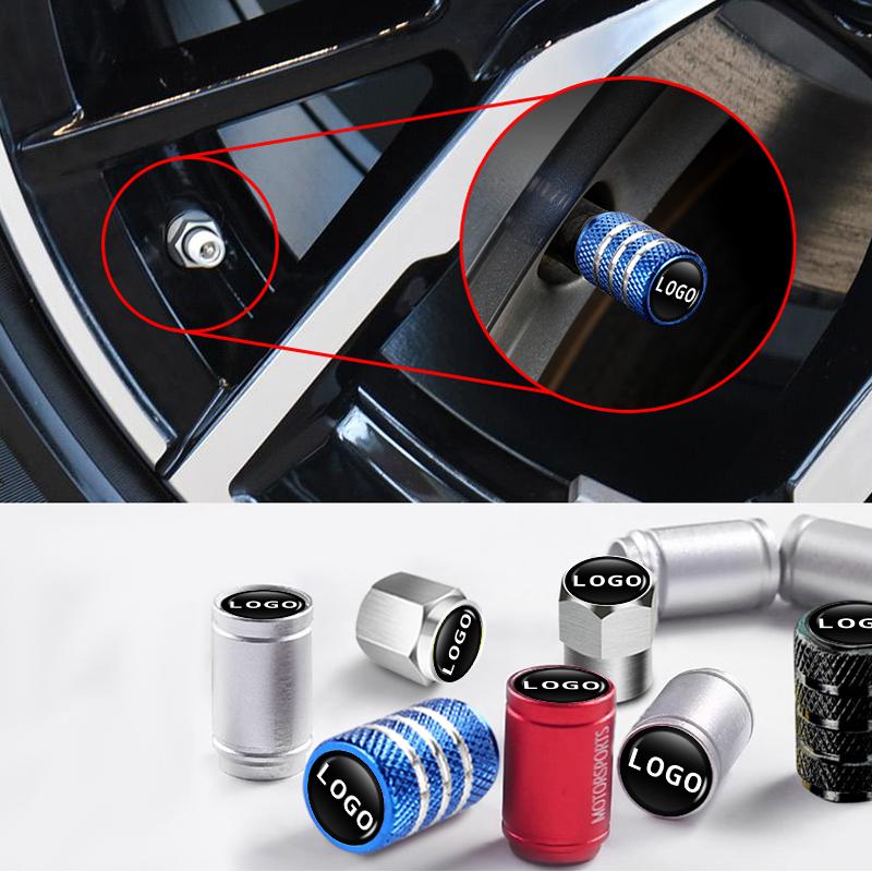 Car Metal Tire Valve Caps Knurled Core Cap Accessories Tire Dust Cap For Benz A B C E S Class W201 W210 W203 C180 C300 W177 AA8