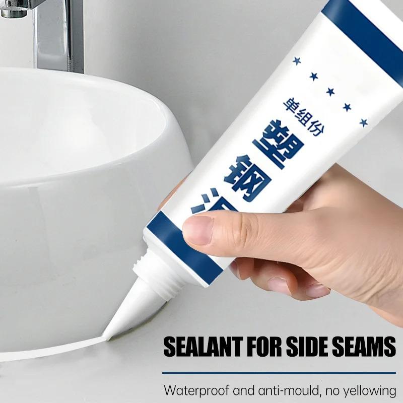 150ml Multipurpose Silicone Sealant Waterproof Caulk Seal Mouldproof Fast Drying Ceramic Adhesive Glass Glue Bathroom Kitchen