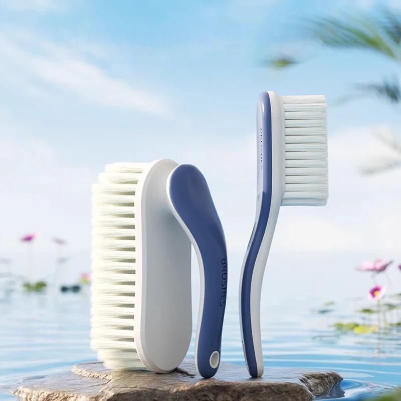 Plastic Long Handle Shoe Brushes For Cleaning Shoe Brush Laundry Brush Grip Easy Hold Stain Remover For Sneaker Carpet Bathroom