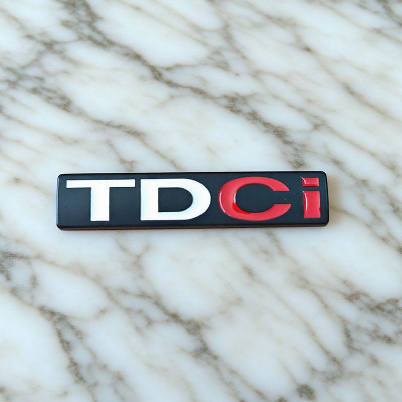 ABAB1 1PC 3d Metal TDCi Logo Car Rear Trunk Sticker Front Grille Badge Emblem for MK3 MK2 TDCi Accessories