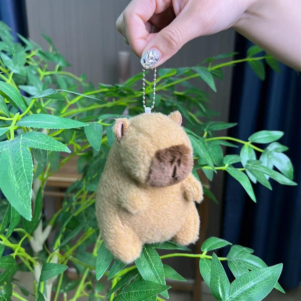 Capybara Plush Whimsical Doll Keychain Adorable Animal Pendant Gift Perfect