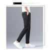 Ice Silk Men's Loose Straight Leg Men's Pants Trendy Business Quick Drying Summer Thin Casual Pants