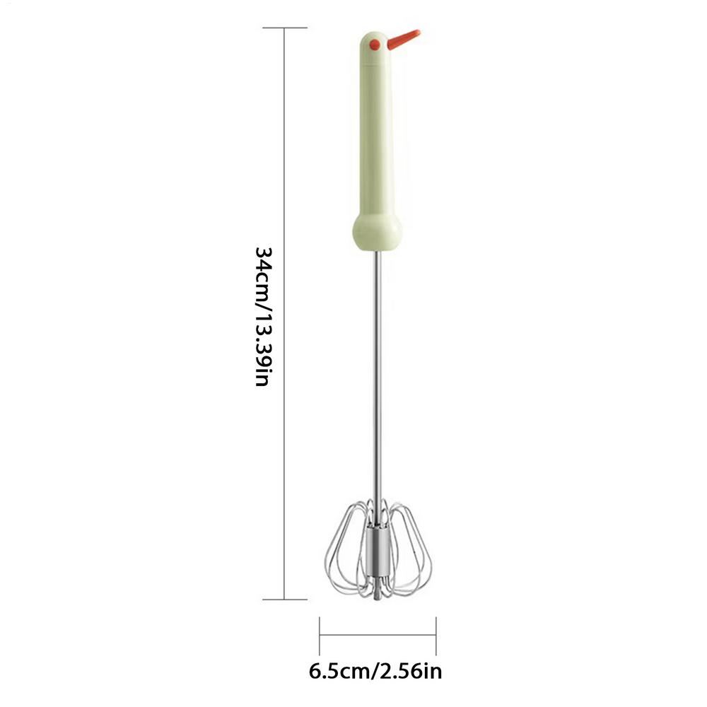 Egg Whisk Stainless Steel Whisk Cream Stirrer Semi Automatic For Baking Cooking Cake Food Kitchen Beater Blending Whisking