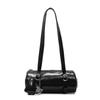 Simple oil wax leather portable cylinder bag niche design casual versatile shoulder pillow bag women