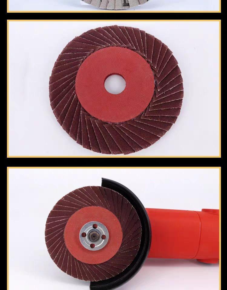 Louvered Flap Wheel Sandpaper Disc for Polishing and Grinding Stainless Steel 320-Soft Grit