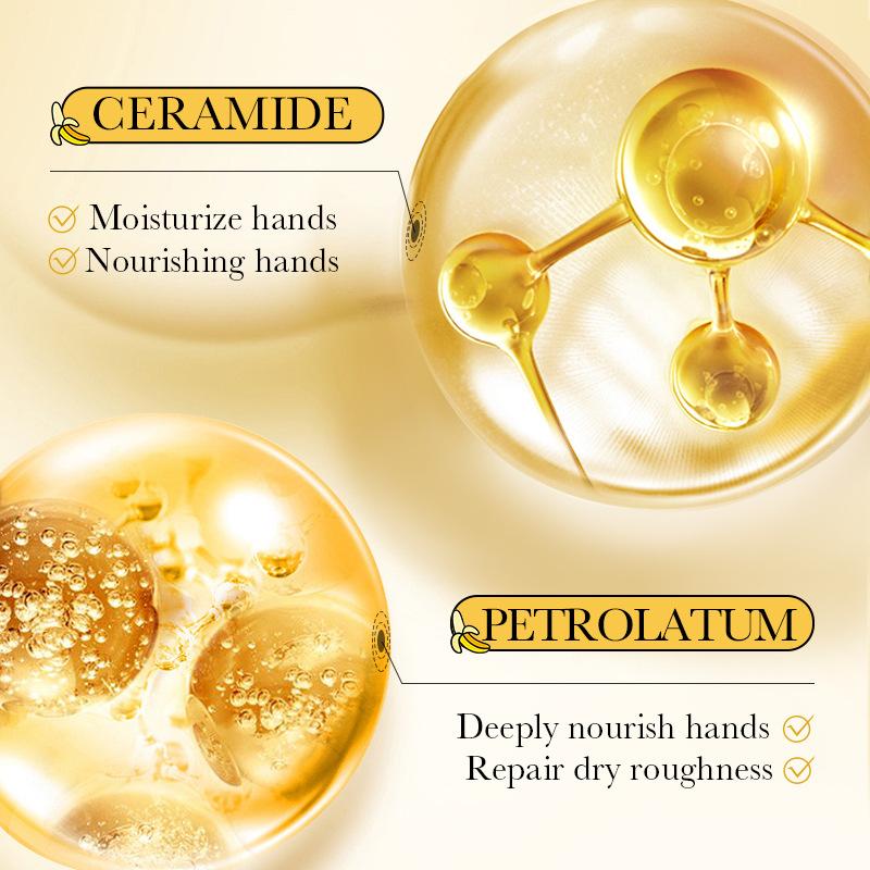 3/5pcs Banana Hand Cream Anti-Drying Crack Moisturizing Brightening Repairing Hand Creams For Hands Skin Care