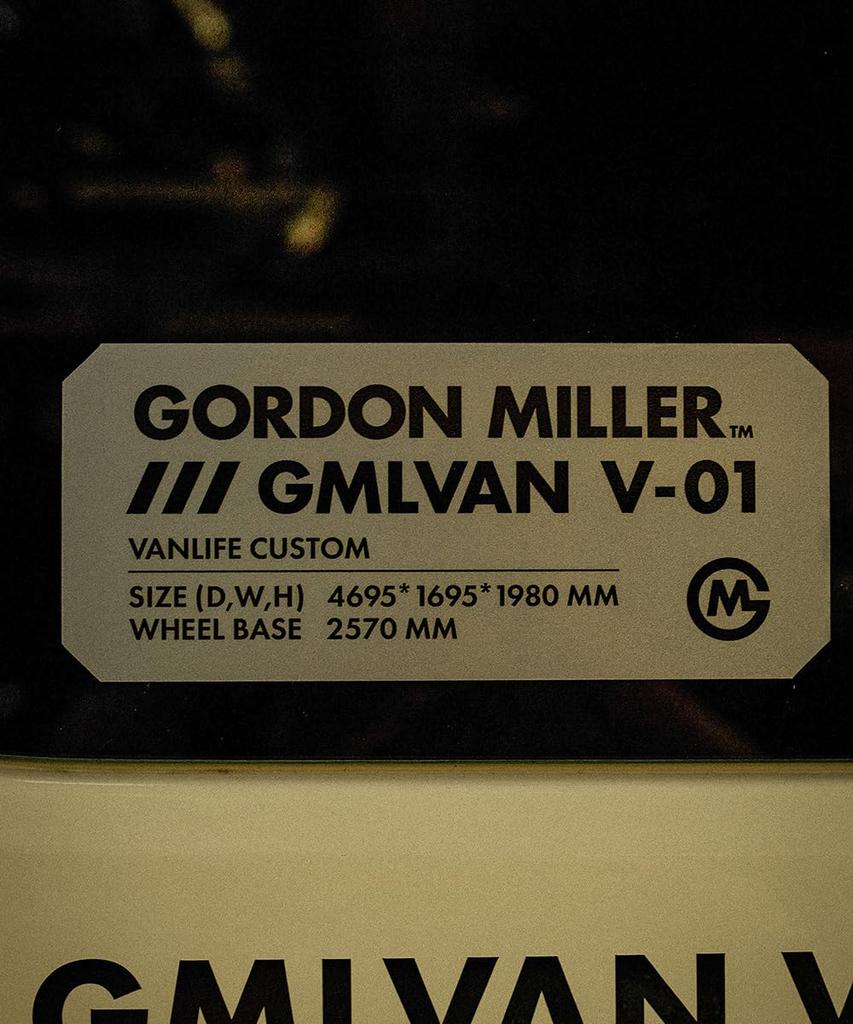 GORDON MILLER Sticker Chamfering Gray 1765501 V-01 200×88