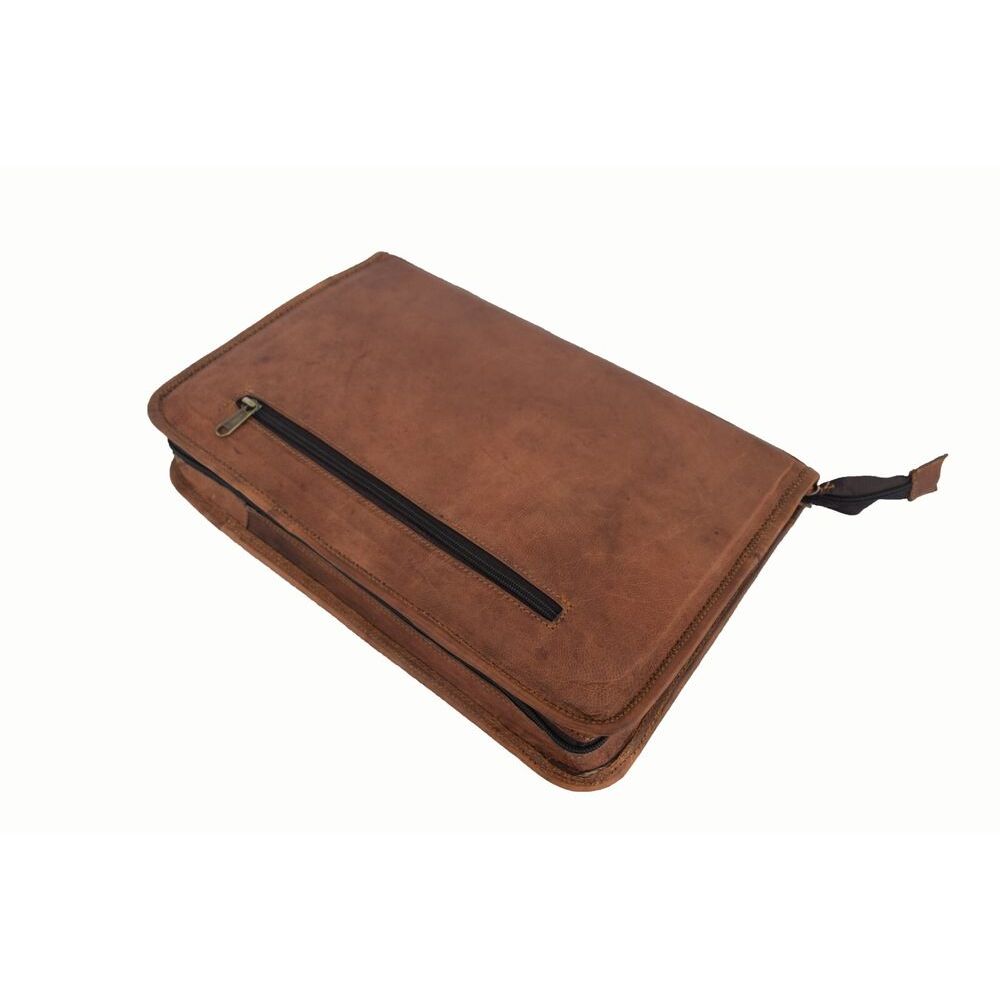 Портфель Padfolio Бизнес-органайзер А4 Чехол из козьей кожи Папка Сумка на молнии — фото 5