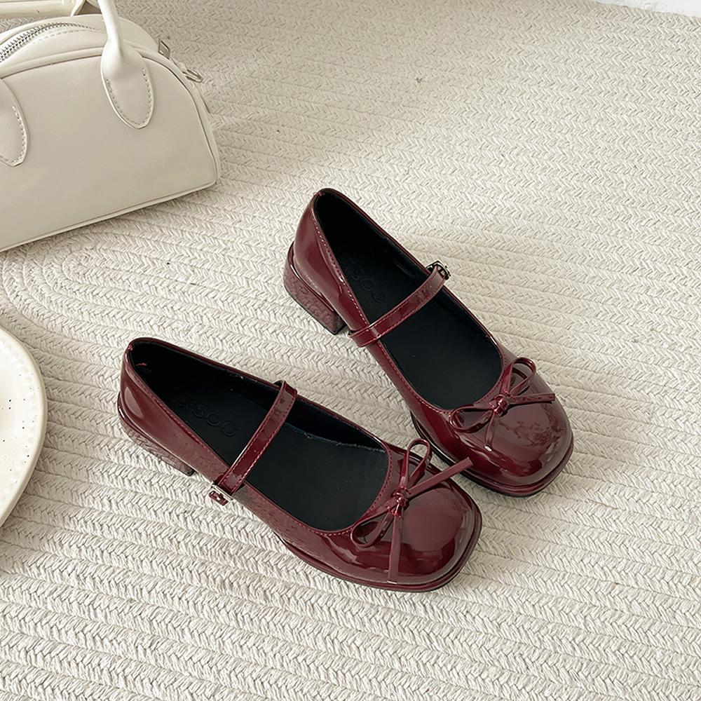 2025 Spring Autumn Women Mary Jane Shoes Fashion Butterfly-knot Shoes Casual Low Heel Dress Street Style Shoes