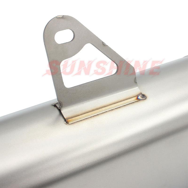61mm Escape Moto Universal Exhaust Motorcyle Muffler Stainless Steel Motorcross Pipe For GSXR1000 ZX10R Z400 MT09 CBR1000 RS660