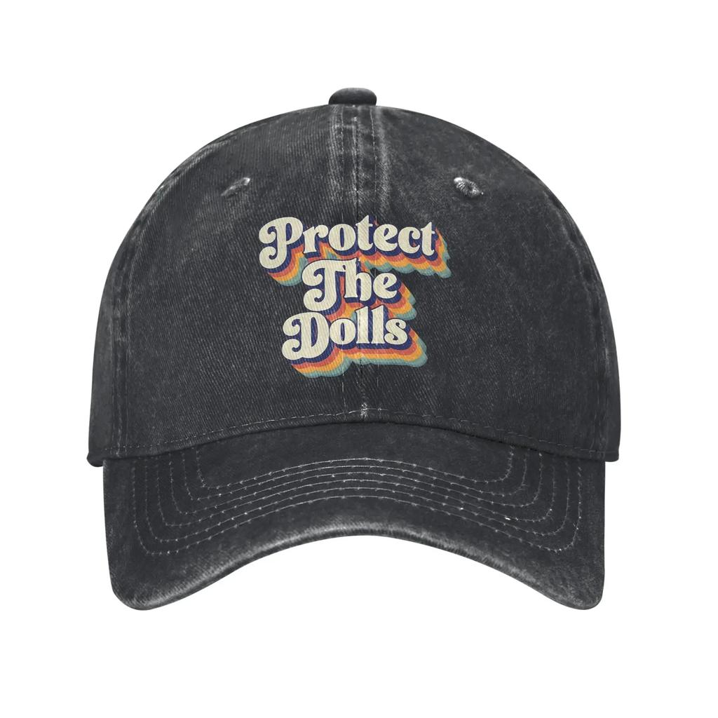 aProtect The Dolls Bold Feminist Empowerment Baseball Cap Vintage Distressed Cotton Snapback Cap Unstructured Soft Hats Cap