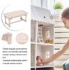 1:12 Mini Holz Garten Esszimmer Tisch Möbel Modell für Puppenhaus
