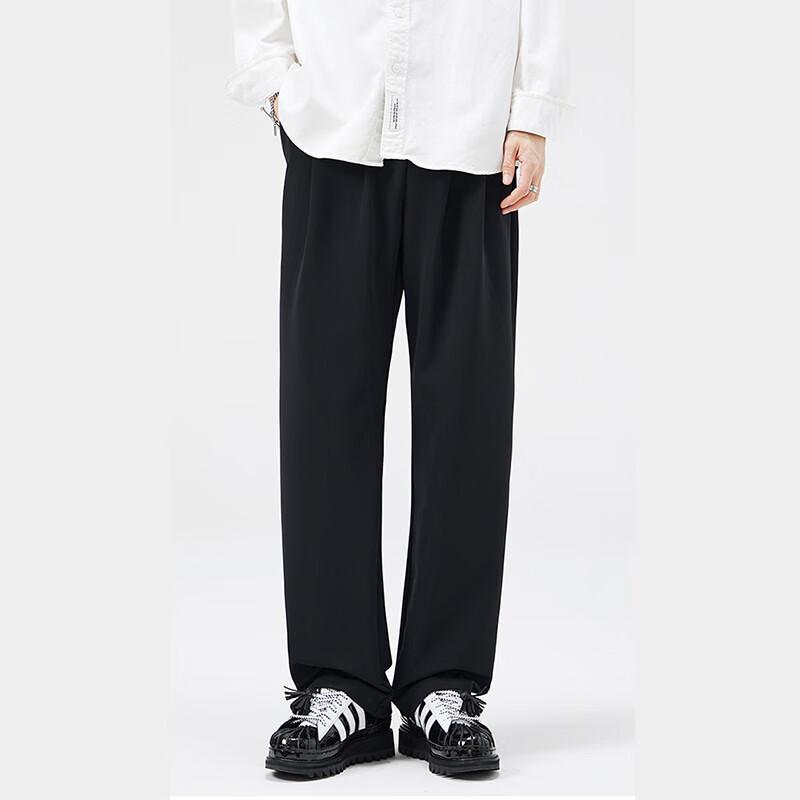 Men's Spring/Autumn Casual Loose Straight-Leg Trousers 7J06