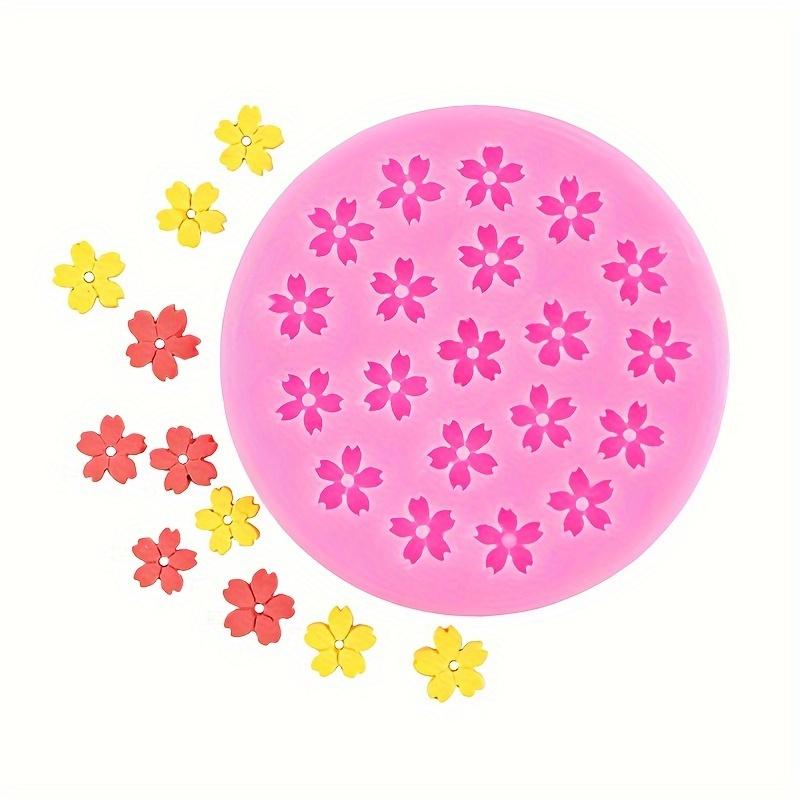 Mini Sakura Flower Fondant Mold (20 Cavities), Food-Grade Silicone Mold for Chocolate & Cake Decoration