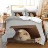 Hamster Duvet Cover Family Pet Guinea Pig for Women Children Boys Girls Lovely Mini Animals Quilt Cover for Bedroom Decorations