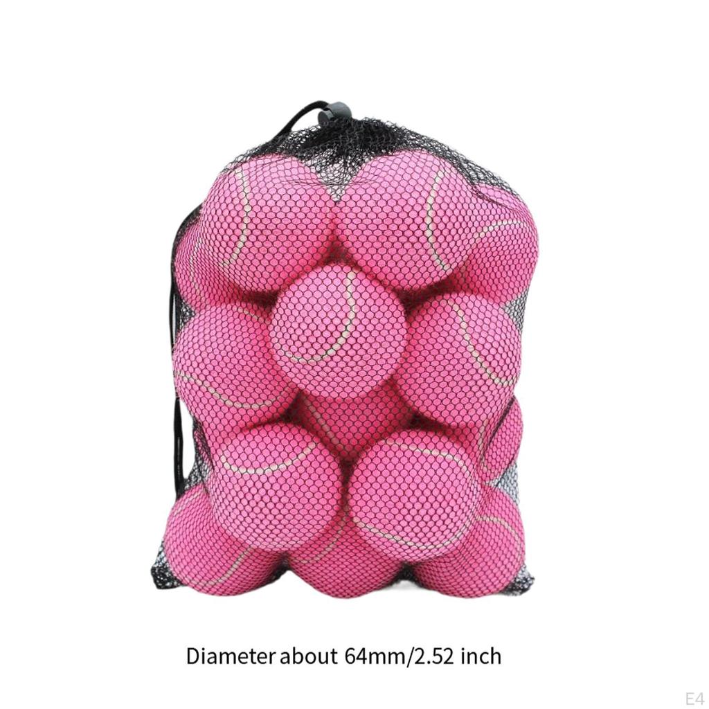20 Pieces Tennis Balls Training Pet Dog Elastic Wear Resistant for