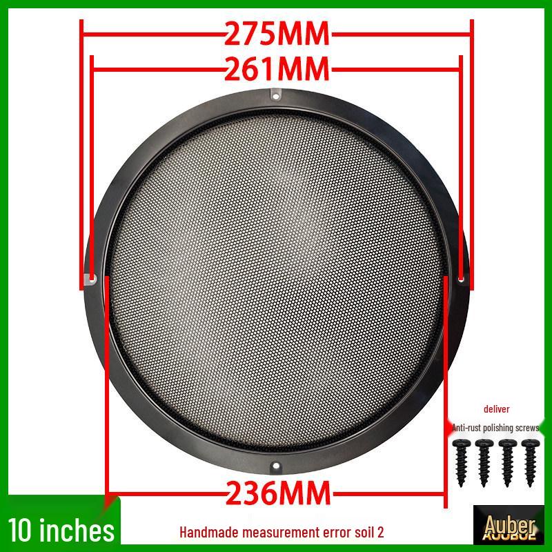 Speaker Grille Metal Mesh Dustproof Covers: 2-10 Inch Sizes for Car Speakers