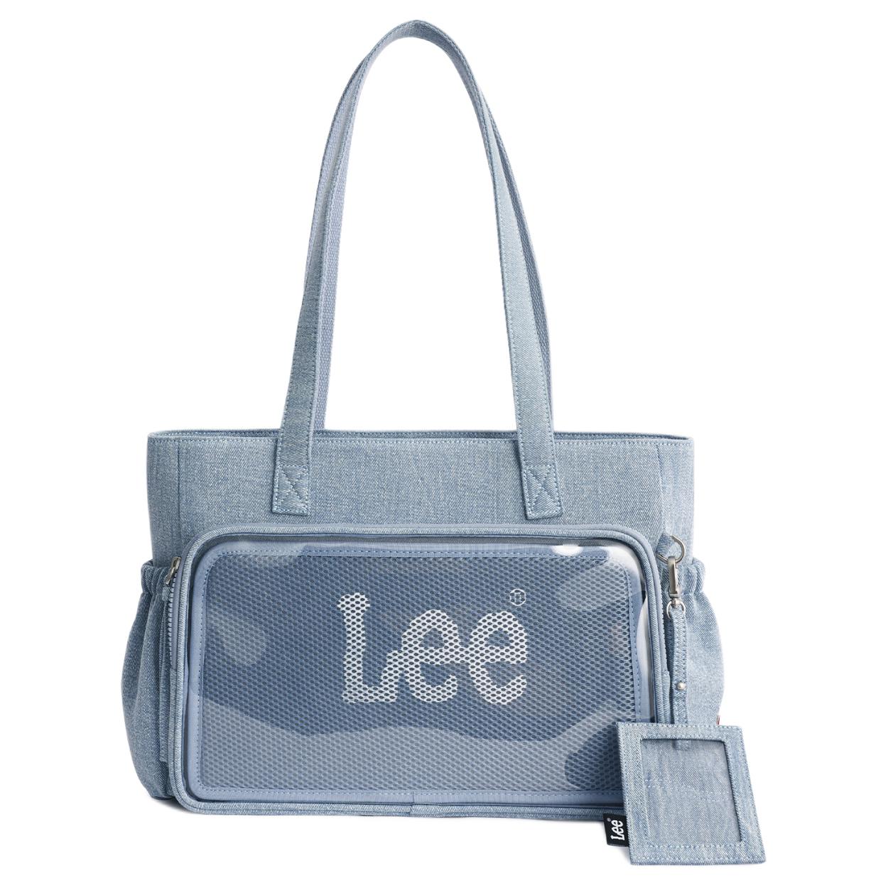 

New Lee PVC Shoulder Bag Women s Dark Denim Blue/Light Denim Blue LE240111M 39.1*9.9*27.4CM